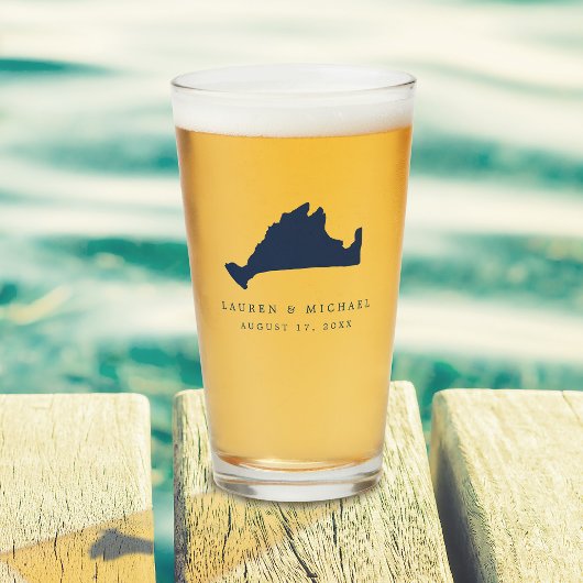 Verre Marine Blue Martha's Vineyard Wedding Favor