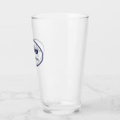Verre Marine Blue Stylisé Mariage Groomsman (Gauche)