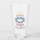 Verre Marque avec votre logo et les détails Customisés (Dos)