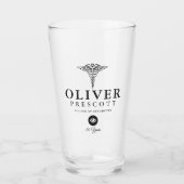 Verre Marqueur d'anniversaire de travail du (Devant)