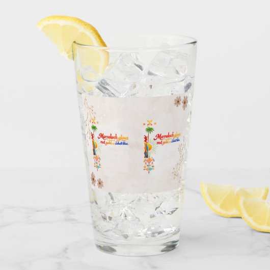 Verre Marrakech Glows – Vibrant Moroccan Art Tee (Devant glace)