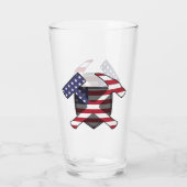 Verre Marteau de rock du géologue avec drapeau américain (Dos)
