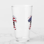 Verre Marteau de rock du géologue avec drapeau américain (Gauche)