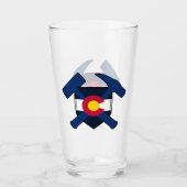 Verre Marteau de rock du géologue avec drapeau de l'État (Devant)