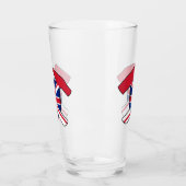 Verre Marteau de rock et logo Union Jack du géologue (Gauche)