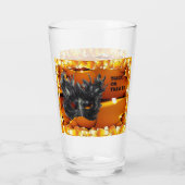 Verre Masque d'Halloween noir effrayant (Dos)