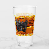 Verre Masque d'Halloween noir effrayant (Devant)