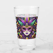 Verre Masque Mardi Gras/perles/fleur de lis (Dos)