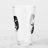 Verre Masques de drame noir et blanc (Droite)
