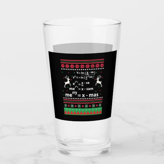 VERRE MATH NOËL (Devant)