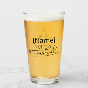 Verre Mauvaise herbe arrive mignon cynique pissenlit Drô