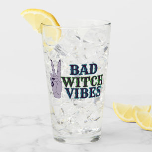 Verre Mauvaises Vibes sorcières Mains de cuisine