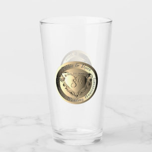 Verre Médaille de bronze du 8e anniversaire Mariage