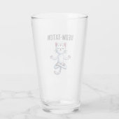 Verre Méditation drôle de chats (Dos)