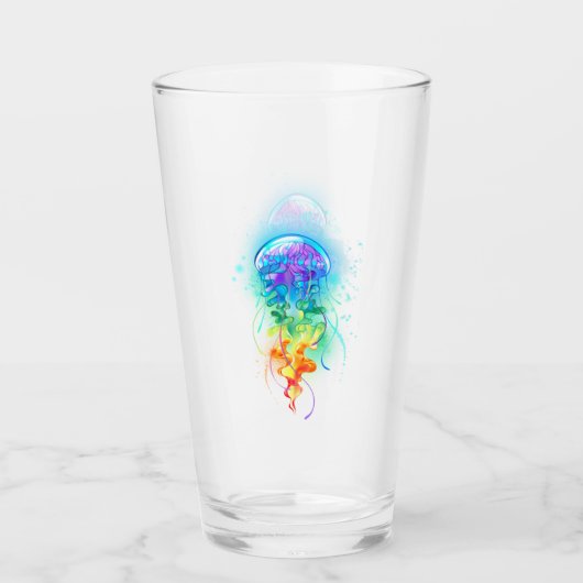 Verre Méduse arc-en-ciel (Devant)