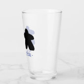 Verre Meeps en Amour, Bleu & Noir Tumbler (Gauche)