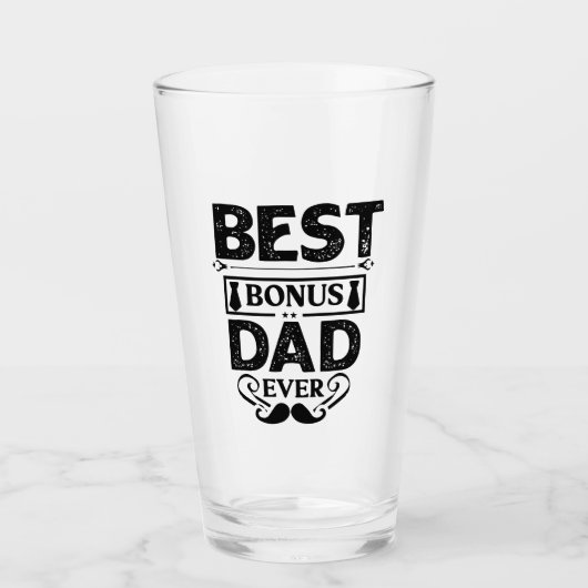 Verre Meilleur Bonus Papa jamais (Devant)