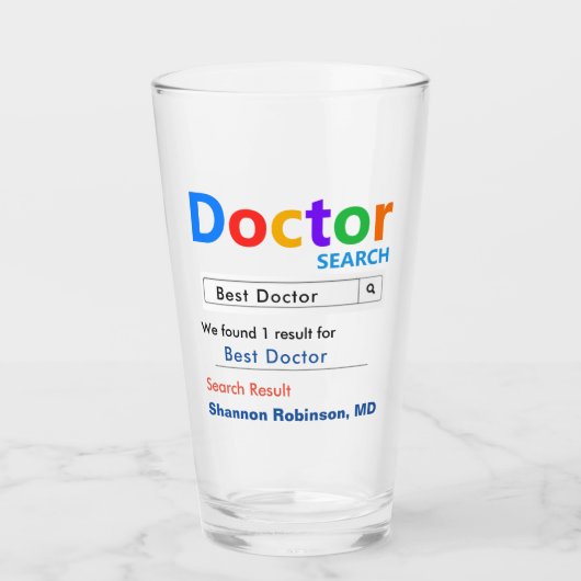 Verre Meilleur cadeau du docteur (Devant)
