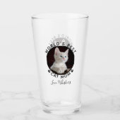 Verre Meilleur Chat au monde Maman Empreintes de pattes  (Devant)