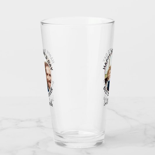 Verre Meilleur DAD Ever Custom 2 Photo Happy Fête des pè (Droite)