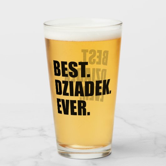 Verre Meilleur Dziadek jamais (Devant (rempli))