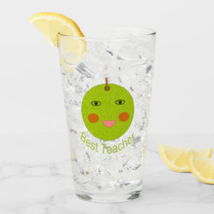Verre Meilleur enseignant Happy Apple