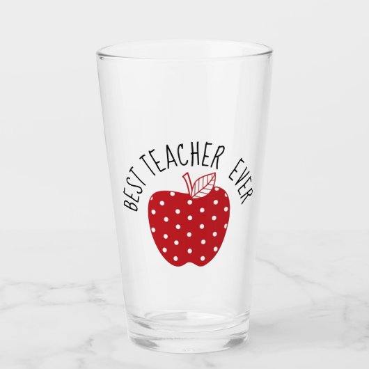 Verre Meilleur enseignant jamais (Devant)