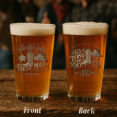 Verre Meilleur Garçon de la fête Équipe Cow-boy Enterrem