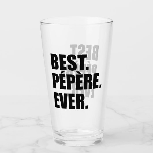 Verre Meilleur grand-père français jamais Pepere (Devant)