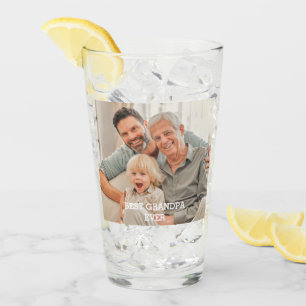 Verre Meilleur Grand-Père Jamais Photo Personnalisée Cré