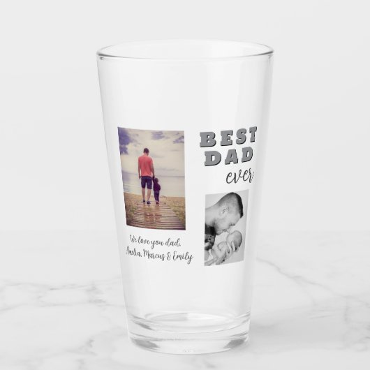 Verre Meilleur mauvais père de jour 2 Collage photo (Devant)