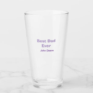 Verre Meilleur papa de tous joyeuse fête des pères nom p