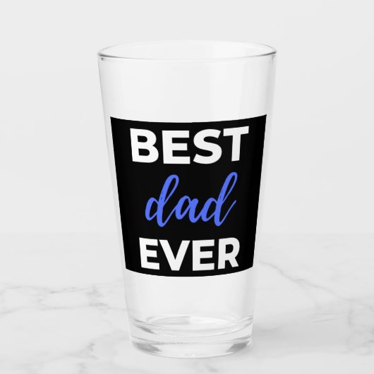 Verre Meilleur papa jamais (Devant)