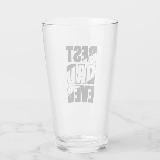 Verre Meilleur papa jamais (Dos)