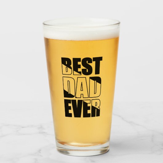 Verre Meilleur papa jamais (Devant (rempli))