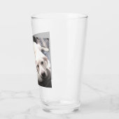 Verre Meilleur papa Jamais Chien Chien Chien Chien Rouge (Gauche)