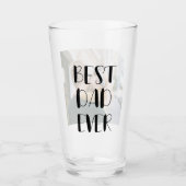 Verre Meilleur papa jamais écriture manuscrite calligrap (Devant)