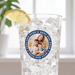 Verre Meilleur Papa Jamais Étoile Moderne Photo Personna