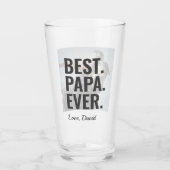 Verre Meilleur. Papa. Jamais. Photo fête des pères (Devant)