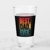 VERRE MEILLEUR PAPA JAMAIS TYPOGRAPHIE (Dos)