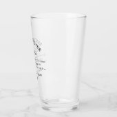 Verre Meilleur papa jamais une Typographie Noire moderne (Gauche)