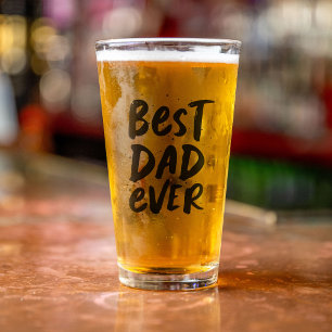 Verre Meilleur papa que jamais cadeau moderne de la fête