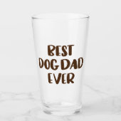 Verre Meilleur père de chien (Devant)
