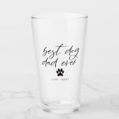 Verre Meilleur père de chien jamais (Devant)