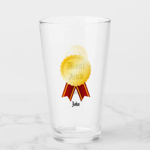 Verre Meilleur ruban de médaille de papa Fête des pères