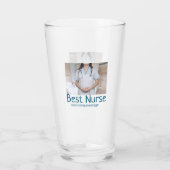Verre Meilleure infirmière ajouter le nom de la photo te (Dos)