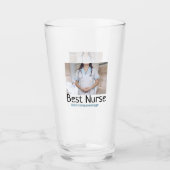 Verre Meilleure infirmière ajouter le nom de la photo te (Devant)