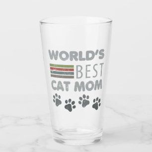 Verre Meilleure Maman de Chat du Monde