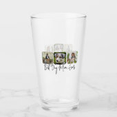 Verre Meilleure maman de chien jamais - Collage personna (Devant)