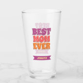Verre Meilleure Maman De Tous Les Temps Rétro Nom Person (Devant)